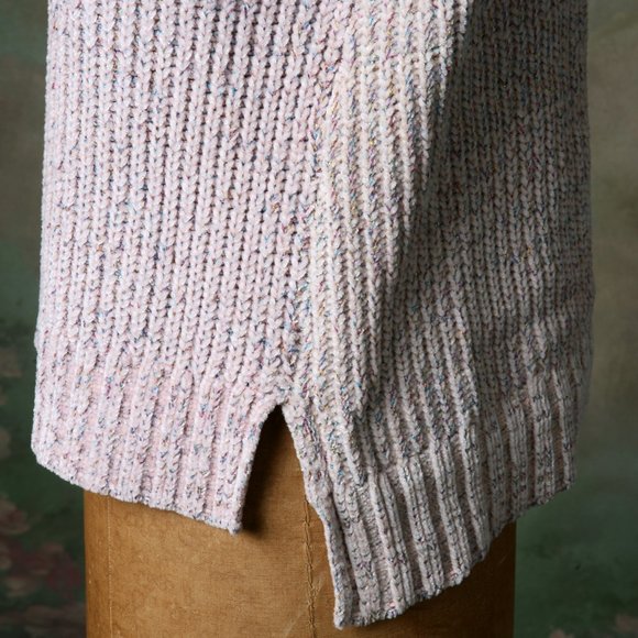 Palette Blush Chenile Cozy Turtleneck Sweater S - Picture 5 of 12